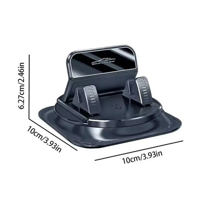 Universal Car Phone Mount - Anti-Slip Silicone 360° Rotating Dashboard Holder for Navigation