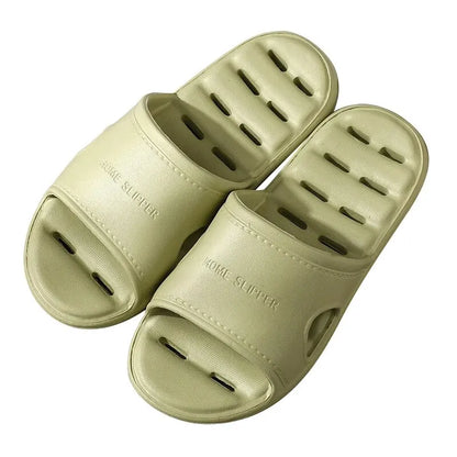 Feslishoet Unisex EVA Non-Slip Soft Bottom Shower Slippers – Quick-Drying Punching Bathroom Footwear