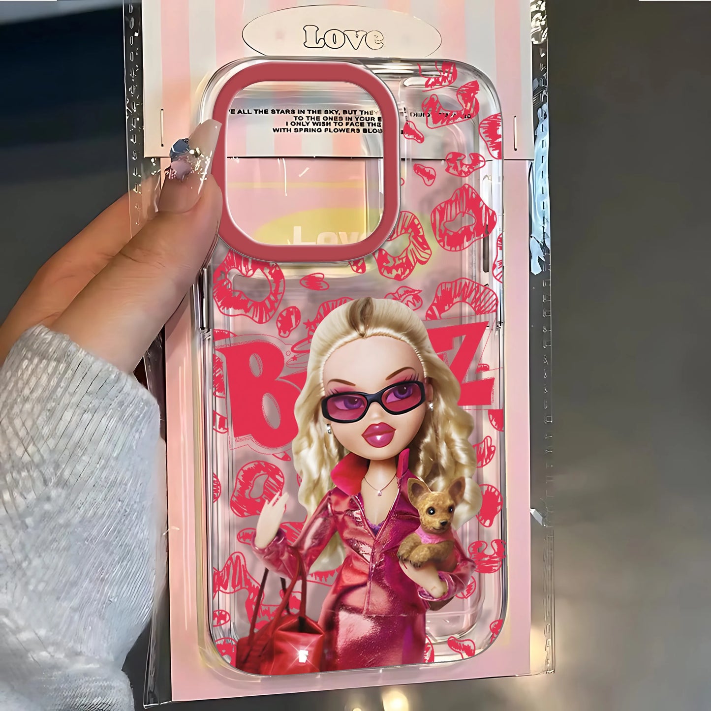 Fashion Bratz Doll Clear Phone Case – Protective Cover for iPhone 7 to 16 Series, Pro Max & SE2020