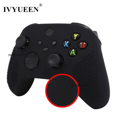 IVYUEEN MixColor Protective Silicone Case for Xbox Series S/X Controller — Thumbstick Grip Caps & Gamepad Cover