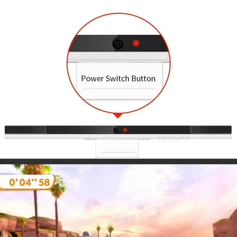 Wii Motion Sensor Receiver Bar - USB Infrared Replacement with Extension Cable for Nintendo Wii & Wii U