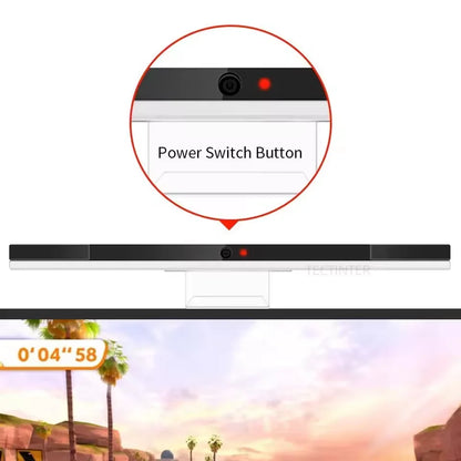 Wii Motion Sensor Receiver Bar - USB Infrared Replacement with Extension Cable for Nintendo Wii & Wii U