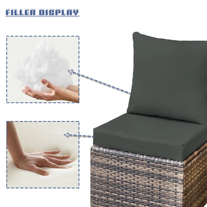 Custom Chair & Sofa Cushion Set – Seat and Backrest Pads for Bench, Garden, Patio & Bay Window Comfort Decor Cushion Set