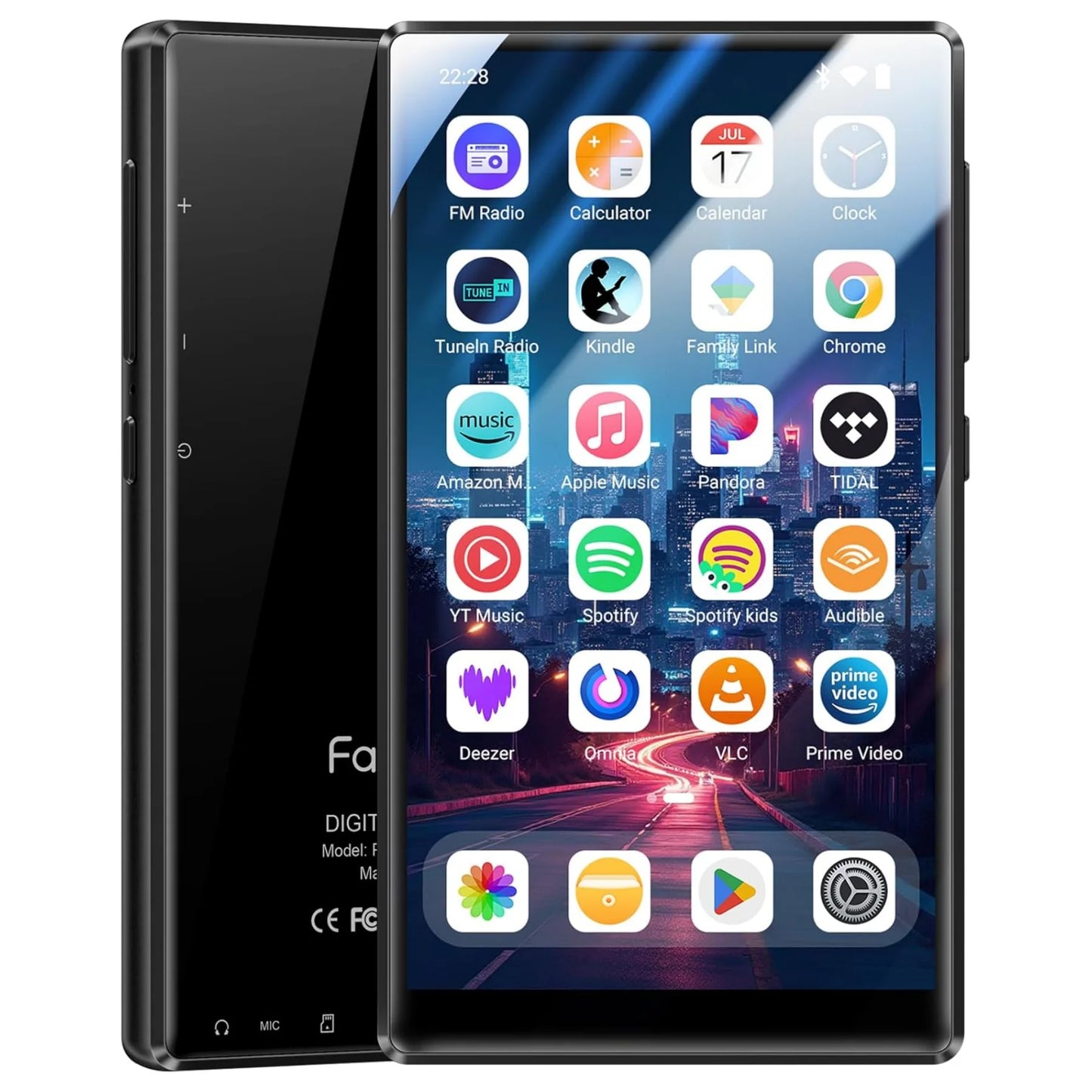 Fanvace 128GB MP3 MP4 Player - Android 13 Touchscreen Media Player with Bluetooth & WiFi
