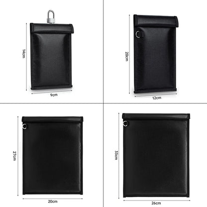 Waterproof Fireproof Car Key Signal Shielding Bag – RFID Blocking Faraday Pouch and Mobile Phone RF Signal Blocker Case