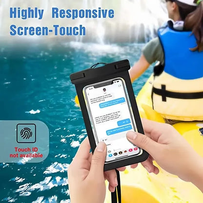 Universal Waterproof Phone Case: IPX8 Water-Proof Bag - Underwater Protector Pouch for iPhone 14 13 12 11 Pro Max Plus XS XR