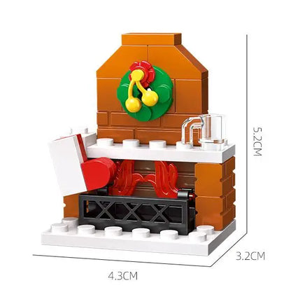 Christmas Building Blocks Toy Set – Santa Claus & Reindeer Action Figures Gift