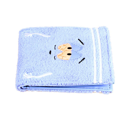 Anime Fashion Wallet with Towel Cloth Embroidery - Designer Personalized ID Card Holder