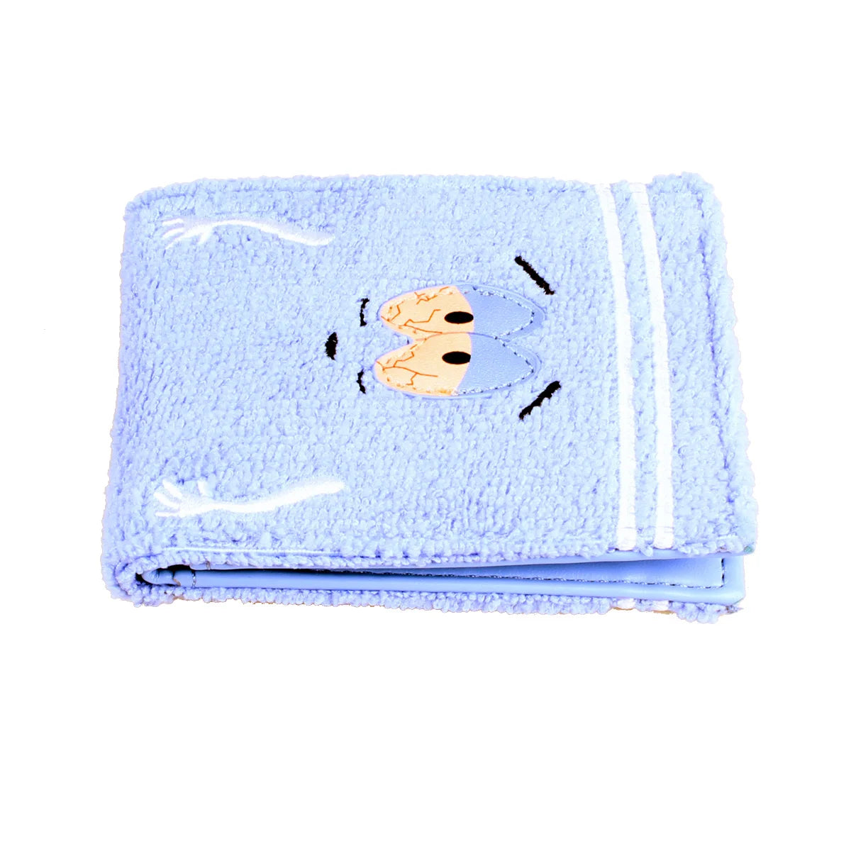 Embroidered Anime Towel Cloth Wallet – Fashionable Designer Personalized ID Card Holder