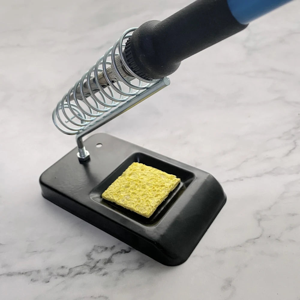 Portable Soldering Iron Stand Holder: Soldering Tin Stand with Welding Cleaning Sponge - Electric Soldering Iron Accessories