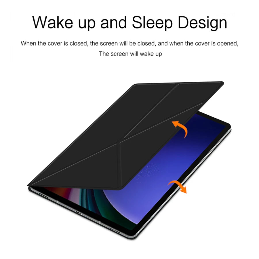 HUWEI Magnetic Case for Samsung Galaxy Tab - Smart Shell Stand Cover for S9 FE, S7, S8 Plus, S9FE, S7FE, S9+, S8+, S8, S9 Ultra