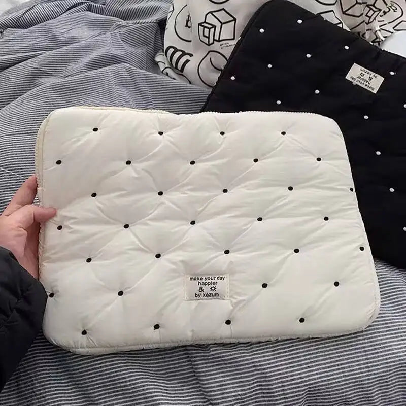 Puffy Laptop & Tablet Bag — Cute Protective Sleeve for MacBook Air 13, 13-14 Inch Notebooks, 15-16 Inch Laptops, 9-11 Inch Tablets for Girls