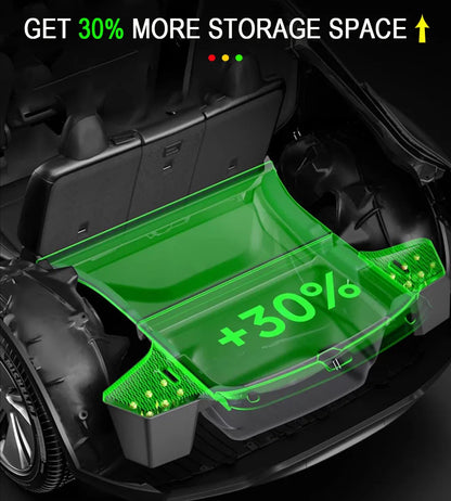 USVOTOV Trunk Organizer for Tesla Model Y 2025 – Rear Storage Bins & Side Box TPE Accessories