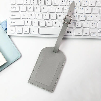Custom Initial Luggage Tag – Personalized Name & Letter Tags for Men & Women, PU Travel Suitcase Label, Engraved Logo Airplane Accessories