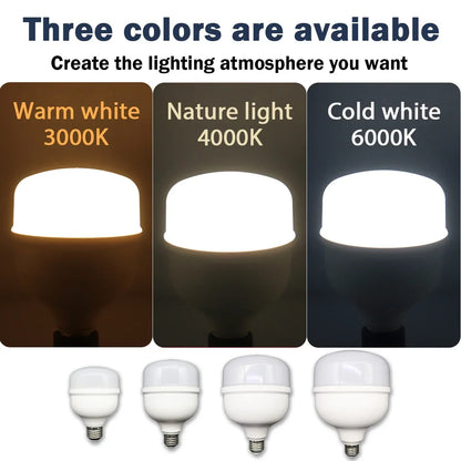 1-5PCS 50W Super Bright LED Bulb – 5000LM E27 Lamp for Home & Living Room, AC 110V/220V