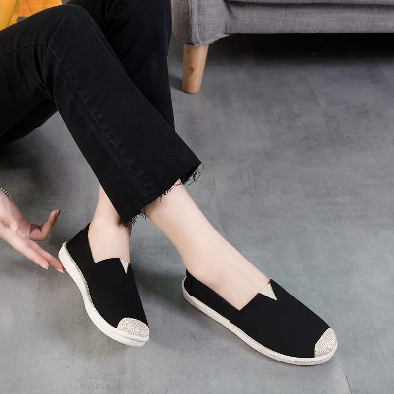 Women’s Summer Mesh Flat Shoes - Breathable Lightweight Slip-On Loafers & Casual Comfort Sneakers
