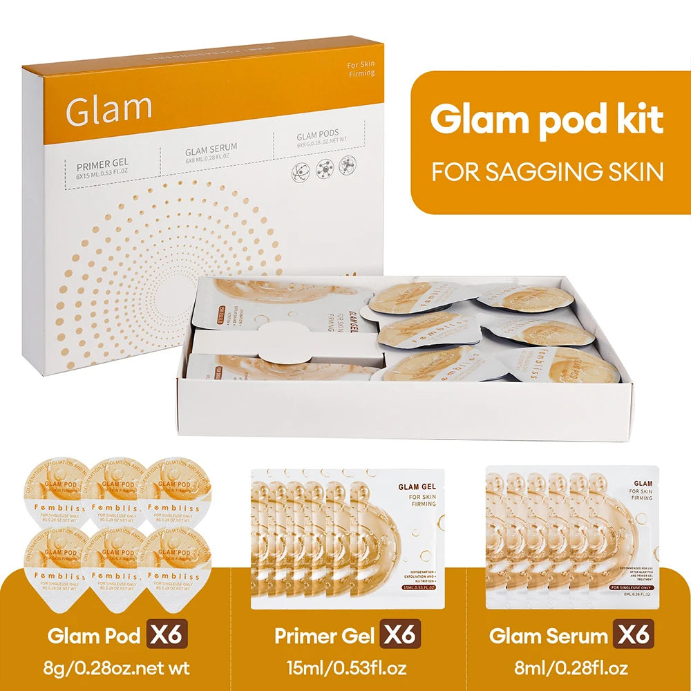 CO2 Bubble Facial Pod Kit – Capsule Gel Serum Pods for Aqua Facial Bubble Pens, Skin Cleansing, and Spa Beauty Care