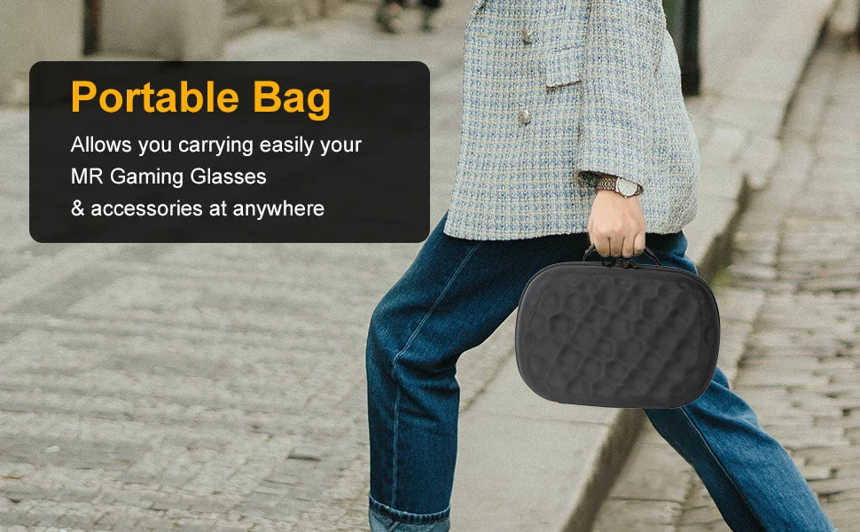 Hard Carrying Case for Meta Quest 3/3S & Oculus Quest 2 — BOBOVR / Kiwi Design Compatible Travel Storage Bag