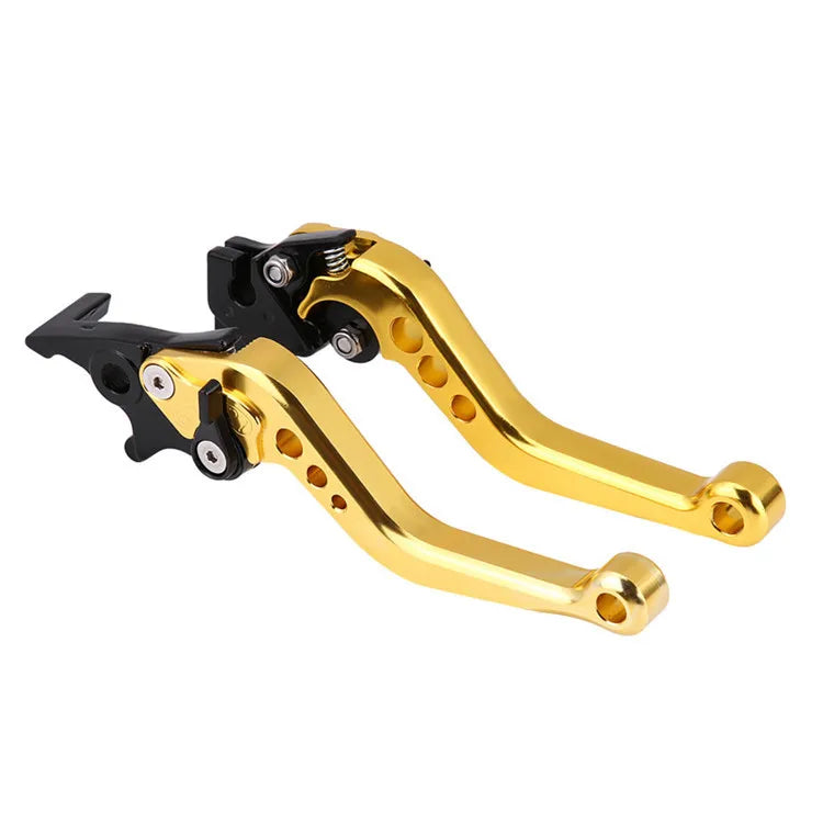 Universal Alloy Motorcycle Brake & Clutch Lever Handles — CNC Modified Pair for Motorbike Adjustment