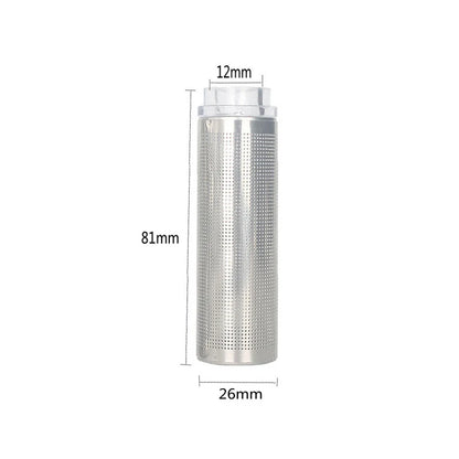 12/16mm Aquarium Inflow Inlet Filter – Stainless Steel Mesh Net Guard, Fish Tank Intake Strainer & Prefilter Cover