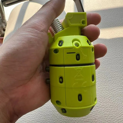 Manual Loading Cylinder Soft Pellet Launcher - Portable Outdoor Activity Shooting Gear with Flip Safety Lock