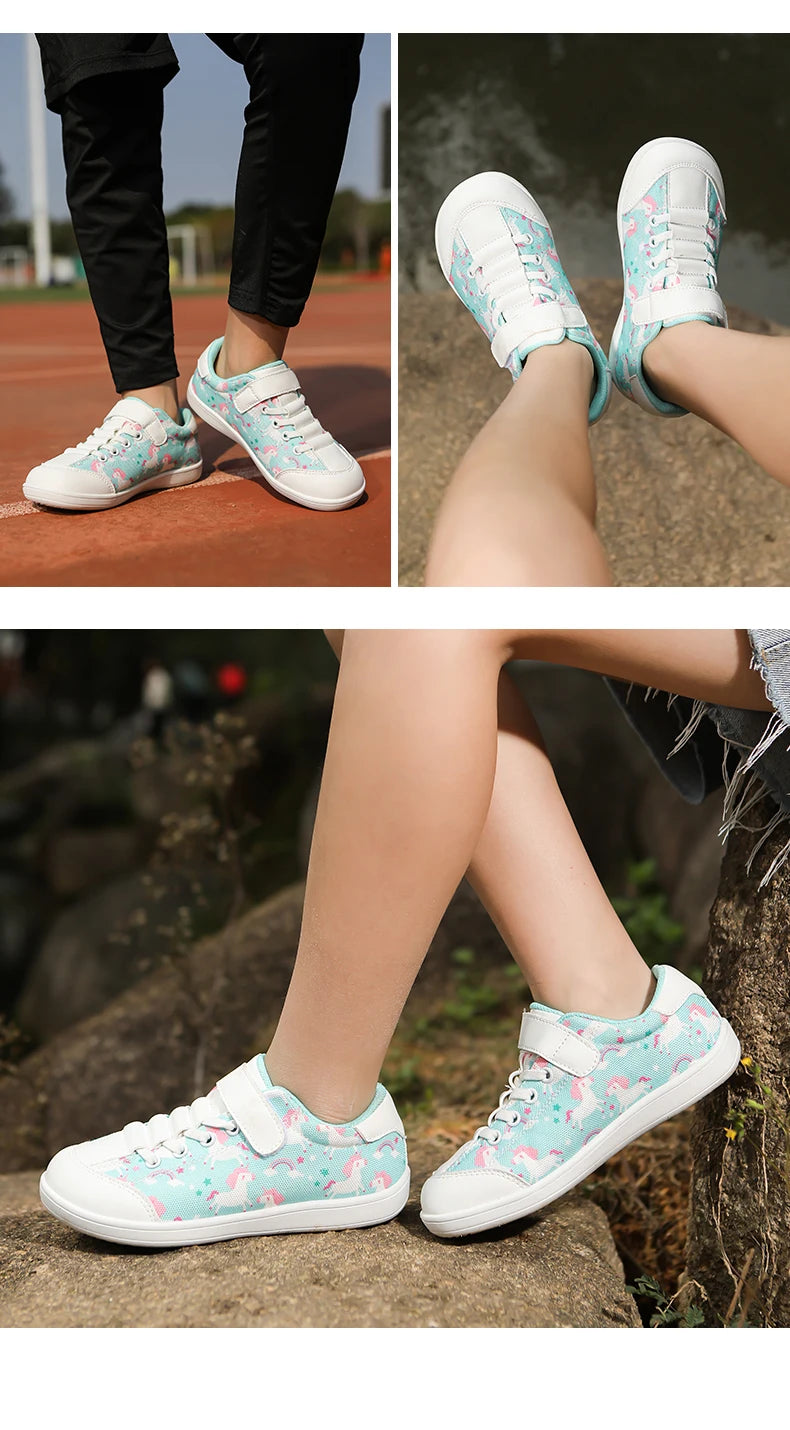 Children's Wide Barefoot Shoes – Anti-Slip Sports & Casual Shoes for Boys and Girls