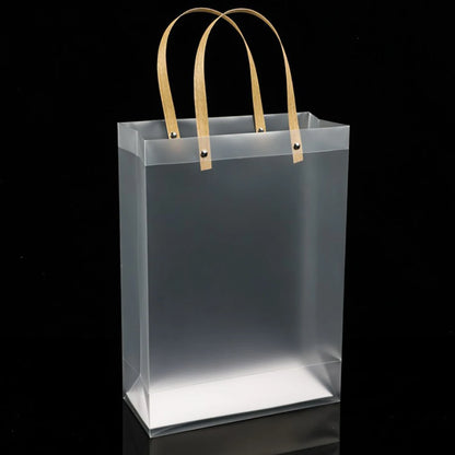 10PCS Frosted Tote Bag: PVC Waterproof Transparent Eco-friendly Candy Bag - Perfect Companion Gift for Any Occasion