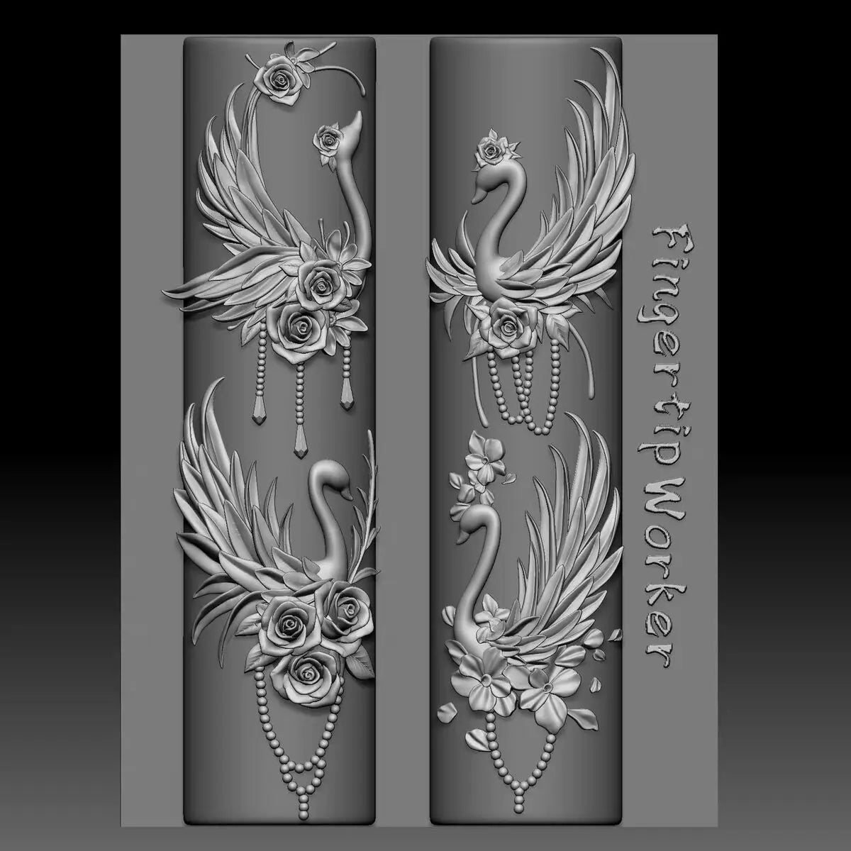 Snake Lolita Bow, Mushroom, Rose, Lotus, Bear 3D Acrylic Nail Mold - DIY Silicone Nail Decorations & Nail Art Products