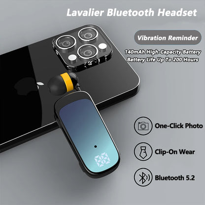 K65 K55 Lavalier Bluetooth 5.2 Headphones - 20 Hours Talk/Music Time, Noise Cancelling, LED Digital Display Wireless Headset