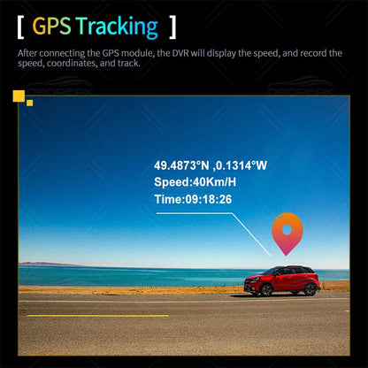 OBDPEAK K4 11.26" Rearview Mirror Dash Cam - 4K 3840x2160P, CarPlay, Android Auto, WIFI, GPS Navigation, Video Recorder