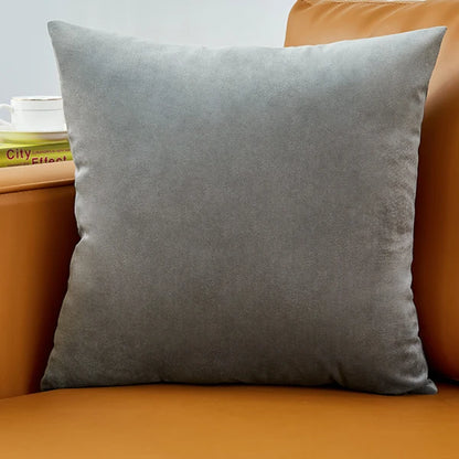 Velvet Pillow Cover 40x40 cm – Decorative Cushion Case for Living Room Sofa, Home Decor in Yellow, Green & Blue