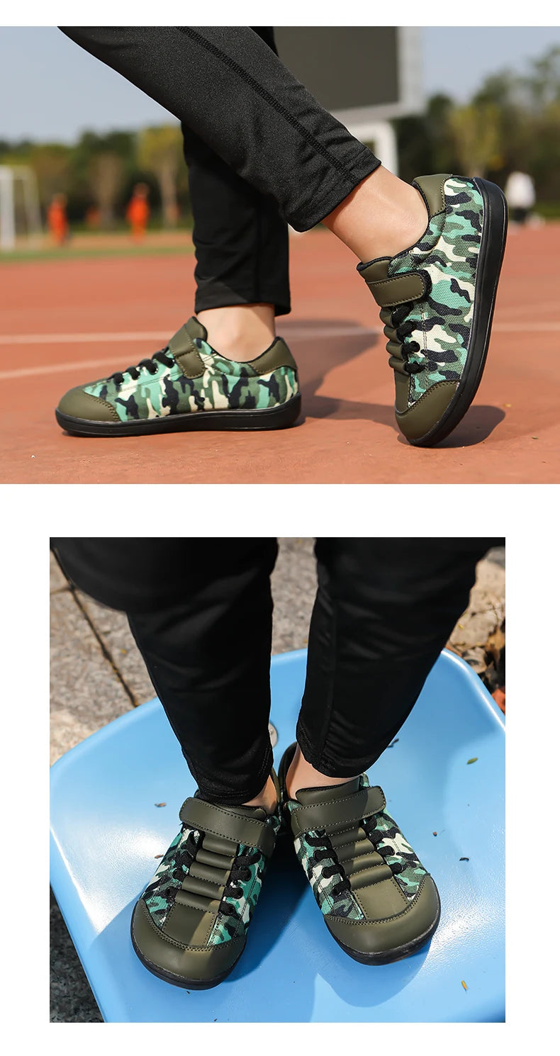 Children's Wide Barefoot Shoes – Anti-Slip Sports & Casual Shoes for Boys and Girls