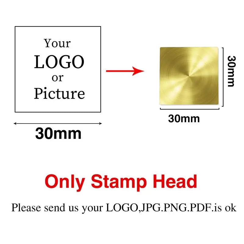 Custom Logo Wax Seal Stamp – Personalized Metal Stamps for Invitations, Gifts & Branding