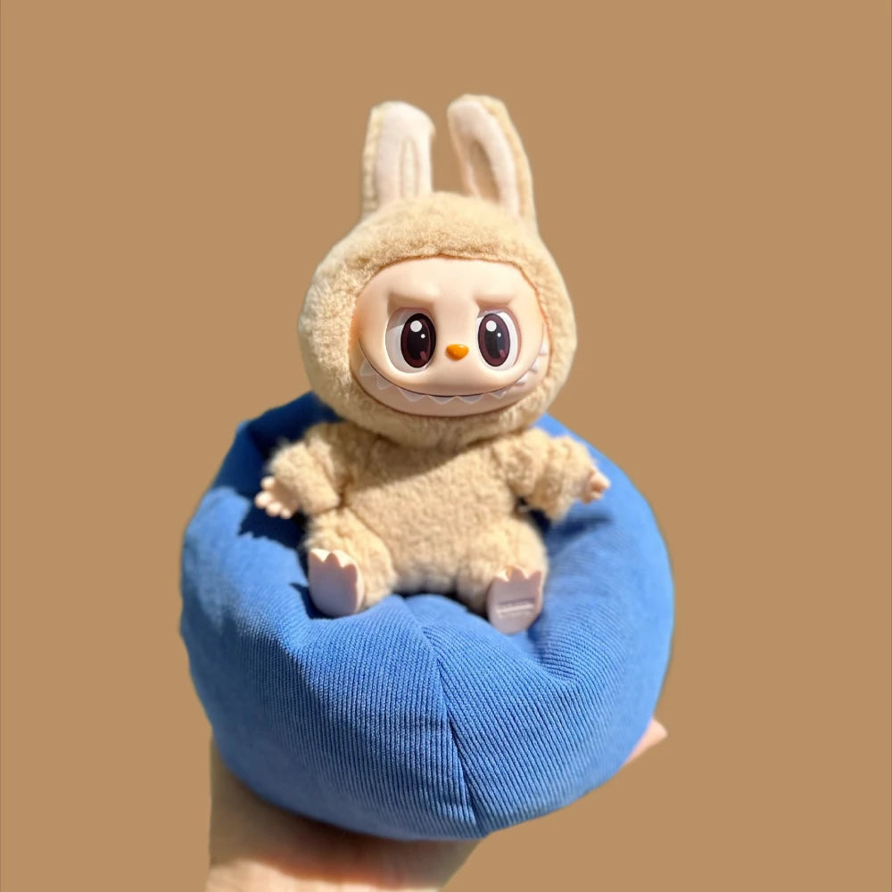 Labubu V2 & V3 Doll Accessories – 17CM Kawaii Mini Sofa Bed Clothes for Birthday Gifts