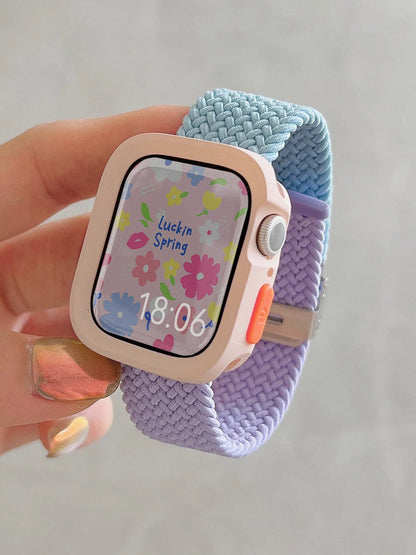 Candy Silicone Apple Watch Case & Strap - Protective Band Cover for Series 11 10 9 8 7 SE 6 5 4 Ultra 49mm 45mm 41mm 44mm 40mm