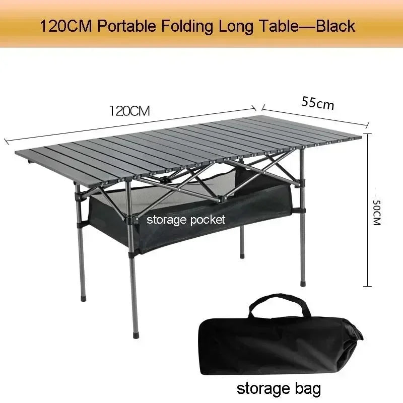 Outdoor Picnic Table with Carrying Bag – Lightweight Portable Folding Desk for Camping & Self-Driving Trips
