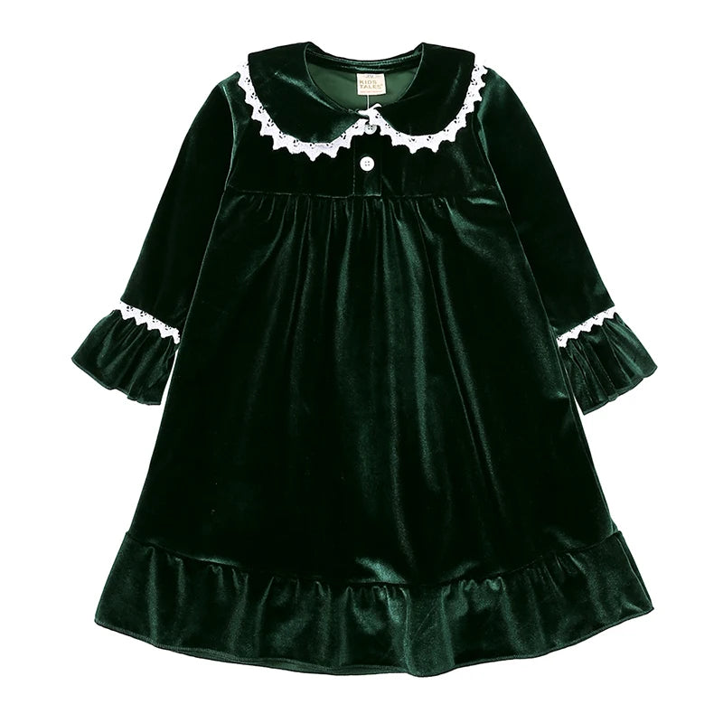 2025 Kids Christmas Pajama Set – Velvet Loungewear Long Sleeve Sleepwear for Boys & Girls