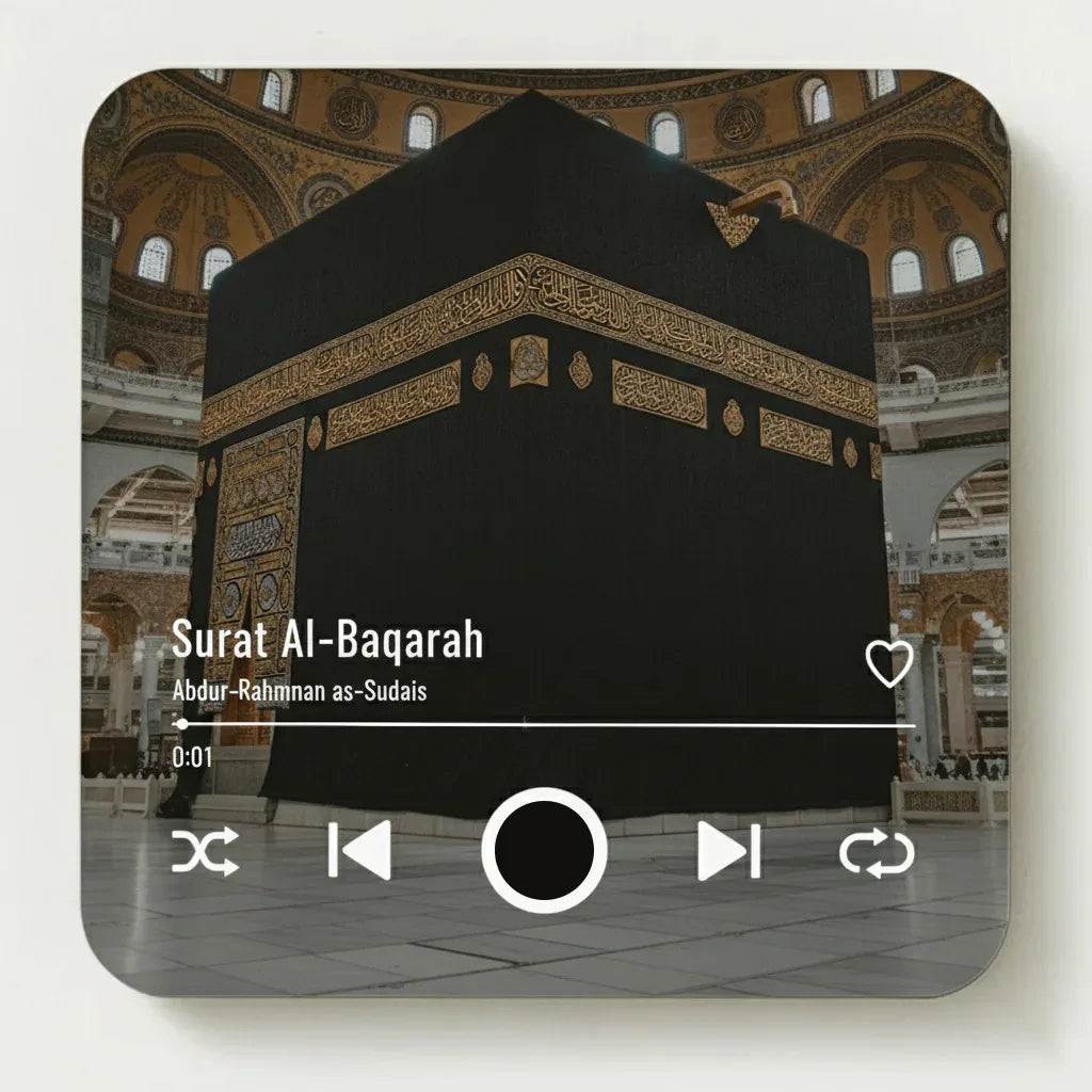 Smart Islamic Quran Fridge Magnet - Surah Al-Baqarah Audio Player for Muslim Home & Kitchen Decor