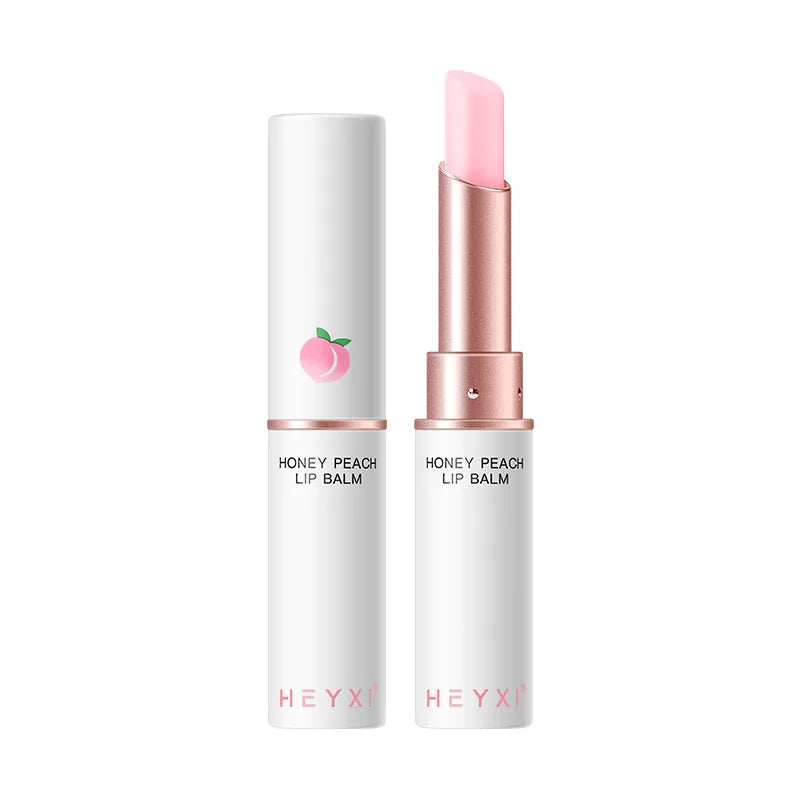 Honey Peach Color-Changing Lip Balm – Moisturizing Lip Plumper Hydrating Nourishing Lip Care Cosmetic