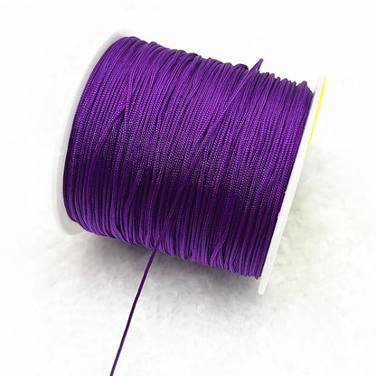 Nylon Macrame Cord Thread (0.4–1.5mm) – Braided DIY Bracelet, Beading & Tassel String