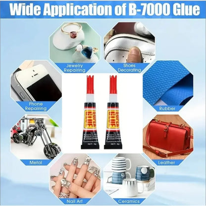 Epoxy Resin Super Glue 3/12-Piece Set - Strong Quick-Bond Adhesive for Shoe Repair, Plastic, Metal, and Home DIY Projects