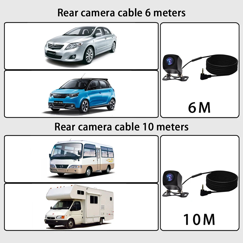 4K 2160P Dash Cam – Car DVR with CarPlay, Android Auto, Rearview Mirror Streaming, GPS, 5G WiFi, FM Radio, AUX