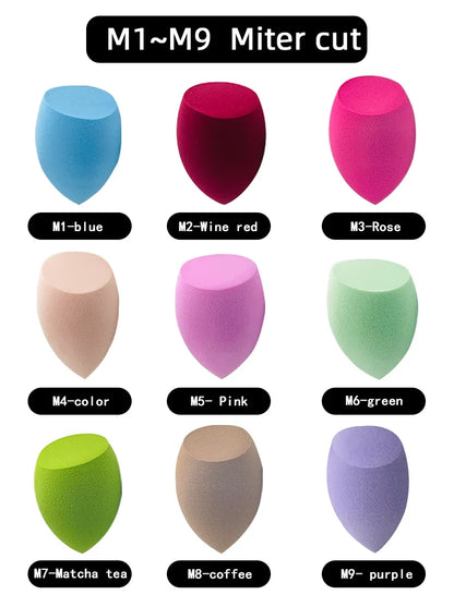 Women's Cosmetic Powder Puff — Water Drop Shaped Makeup Sponge for Smooth Foundation Blending & Beauty Application