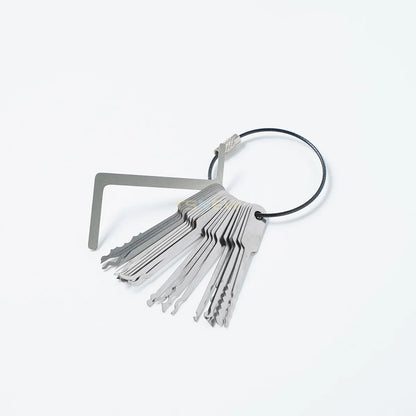 22-in-1 Universal Lock Key Set - Portable Master Keys for Locks and Locksmith Use