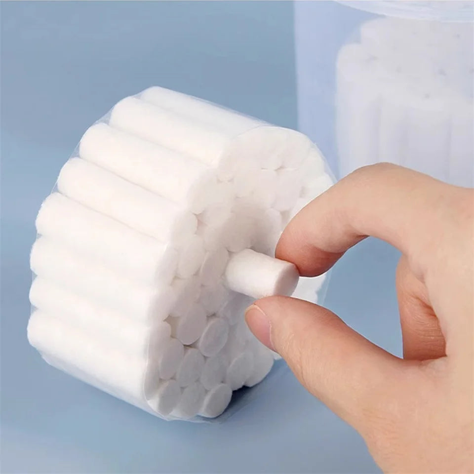 50PCS Disposable Lip Tattoo Swabs — Cotton Sticks for Semi-Permanent Makeup & Lip Coloring Accessories