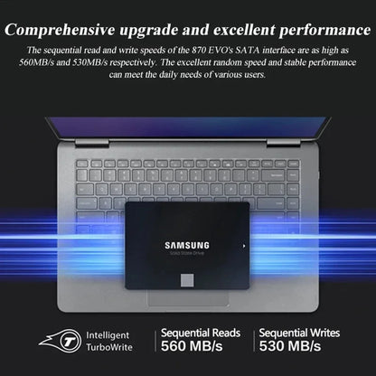 SAMSUNG 870 EVO SSD – Internal Solid State Drive SATA3 2.5" for Laptop & Desktop (1TB, 2TB, 250GB, 500GB, MLC)
