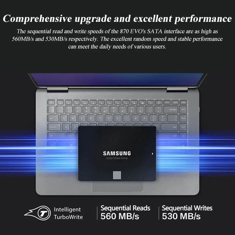 SAMSUNG 870 EVO SSD – 1TB, 2TB, 500GB, 250GB Internal Solid State Drive, SATA3 2.5 Inch for Laptop & Desktop PC
