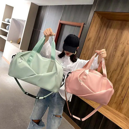 Women's Sports Gym Bag - Travel Dry Wet Tote, Multifunctional Weekend Duffle for Fitness, Yoga & Swimming