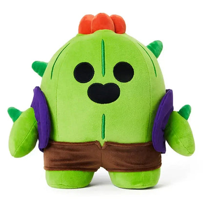 Brawl Stars Plush Toys – Spike, Shelly, Colt, Leon, Poco Character Pillows | Stuffed Dolls for Kids Birthday Gifts