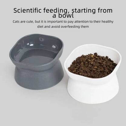 Elevated Cat & Dog Food Bowl - Anti-Vomiting Whisker-Friendly Pet Feeder